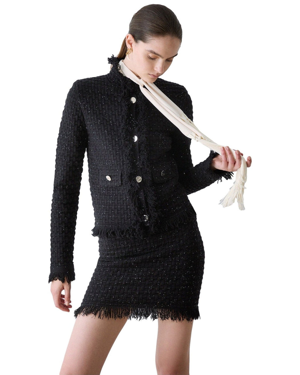 Giacche Donna Liu Jo - Ecs Giacca Maglia M/L Fitted - Nero