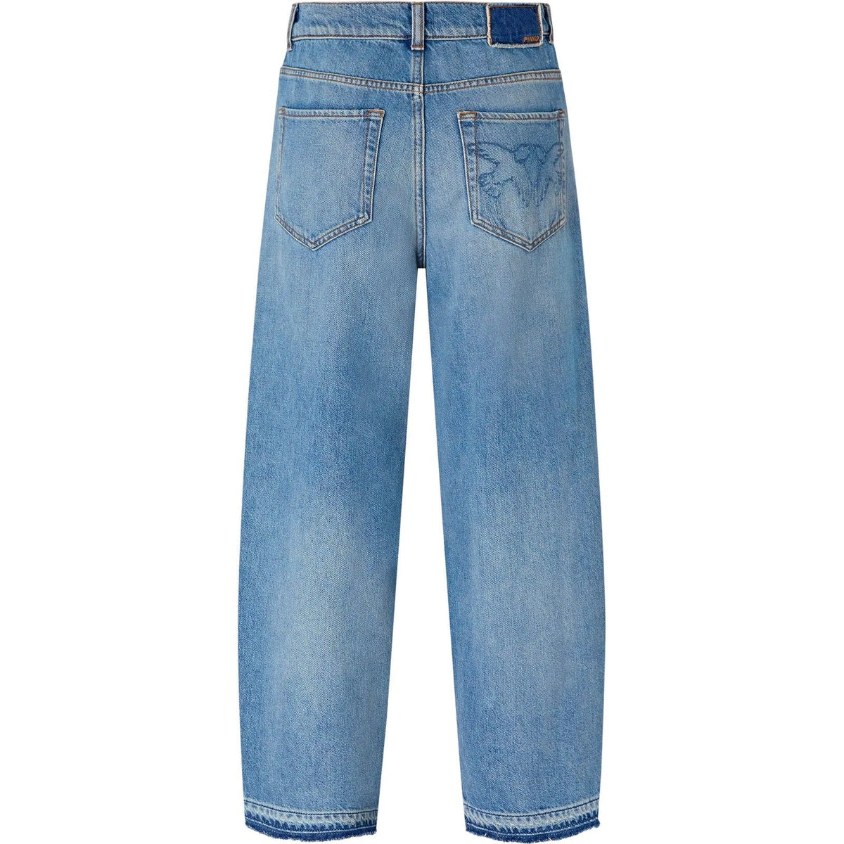 Jeans Donna Pinko - Estelle Egg Dirty Blue Denim - Blu-Gianni Foti