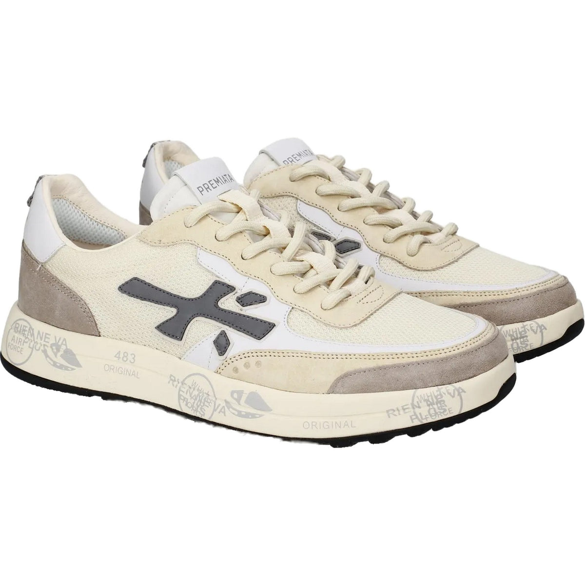 Sneaker Uomo Premiata - Nous - Beige-Gianni Foti