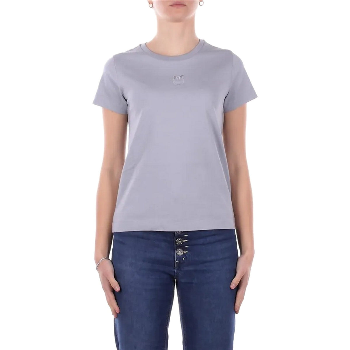 T-shirt Donna Pinko - Bussolotto T-Shirt Jersey Patc - Azzurro