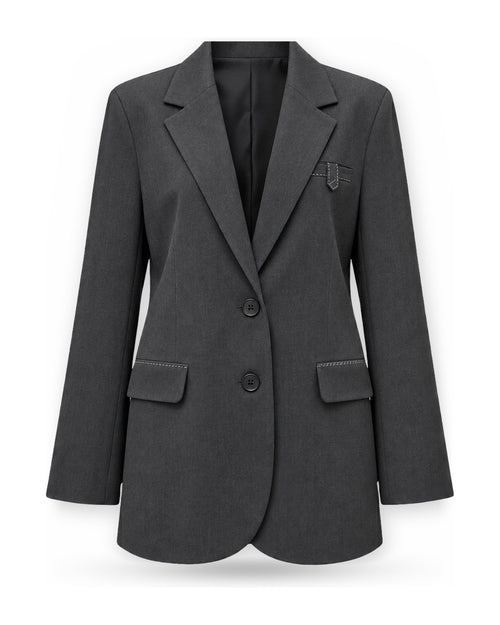 Giacche da abito e blazer Donna Eleh - Blazer EFW260073 - Grigio Scuro