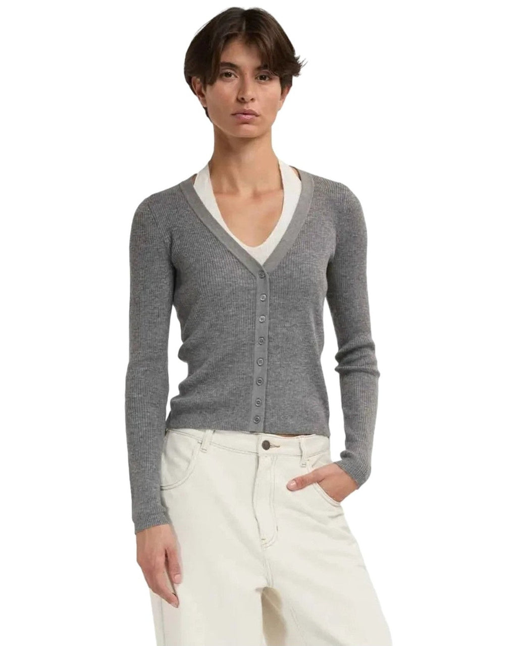 Cardigan Donna Eleh - Cardigan EFWY260008 - Grigio