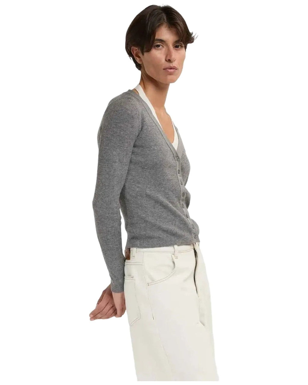 Cardigan Donna Eleh - Cardigan EFWY260008 - Grigio
