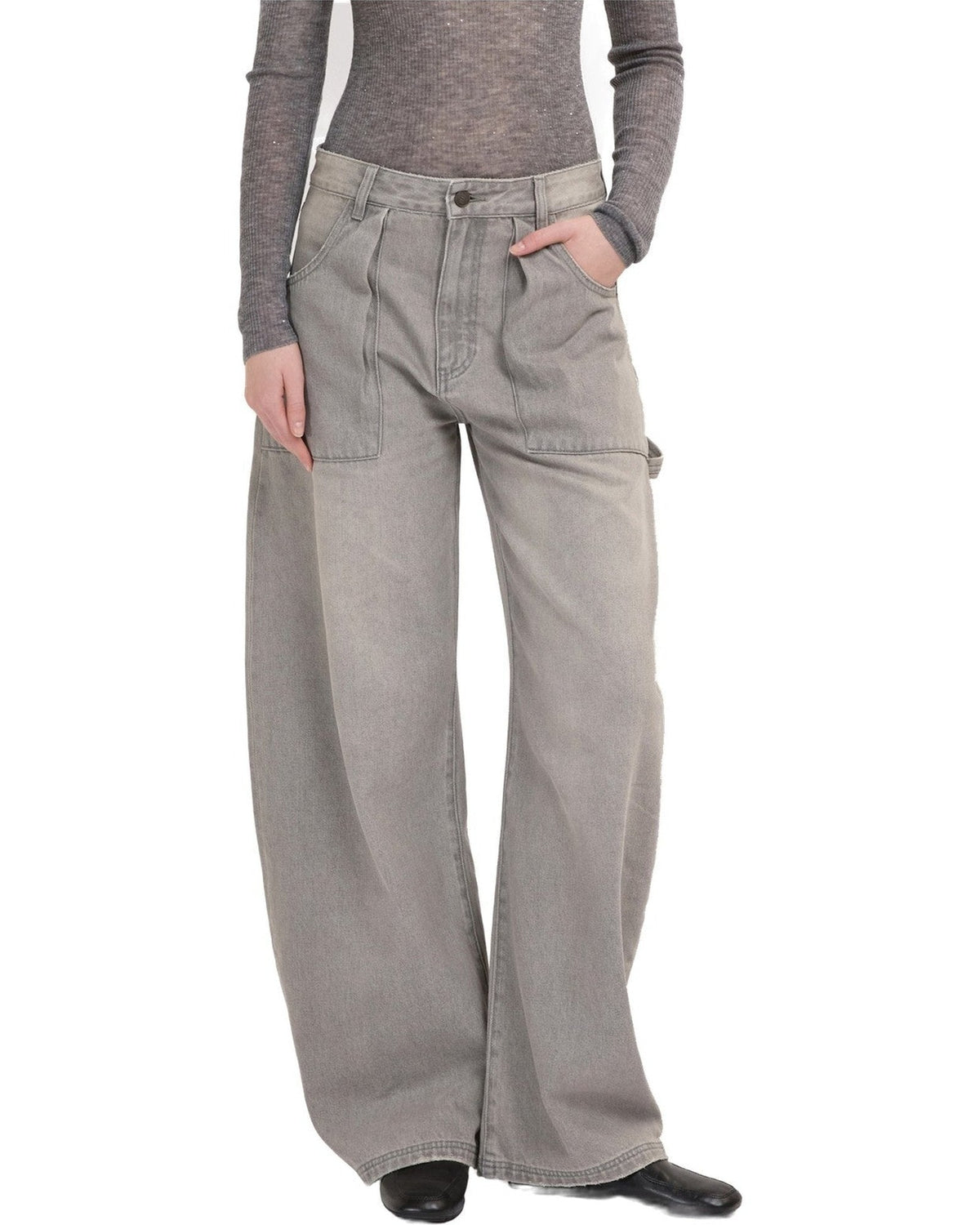 Pantaloni Donna Eleh - Pantalone EFWJ260007 - Grigio