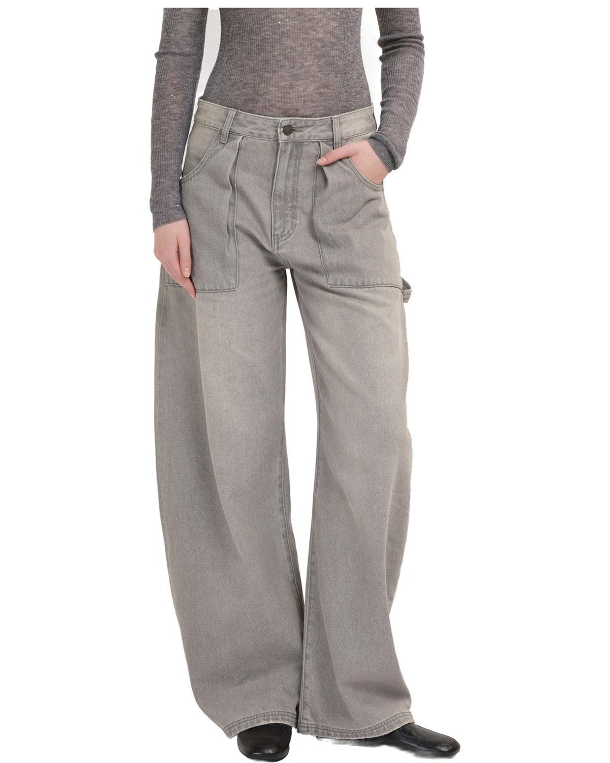Pantaloni Donna Eleh - Pantalone EFWJ260007 - Grigio
