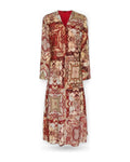 Vestiti casual Donna Elena Mirò - Abito 7048P0 - Rosso/Beige
