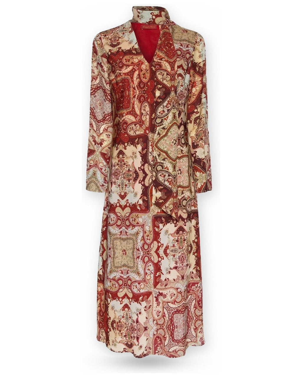 Vestiti casual Donna Elena Mirò - Abito 7048P0 - Rosso/Beige