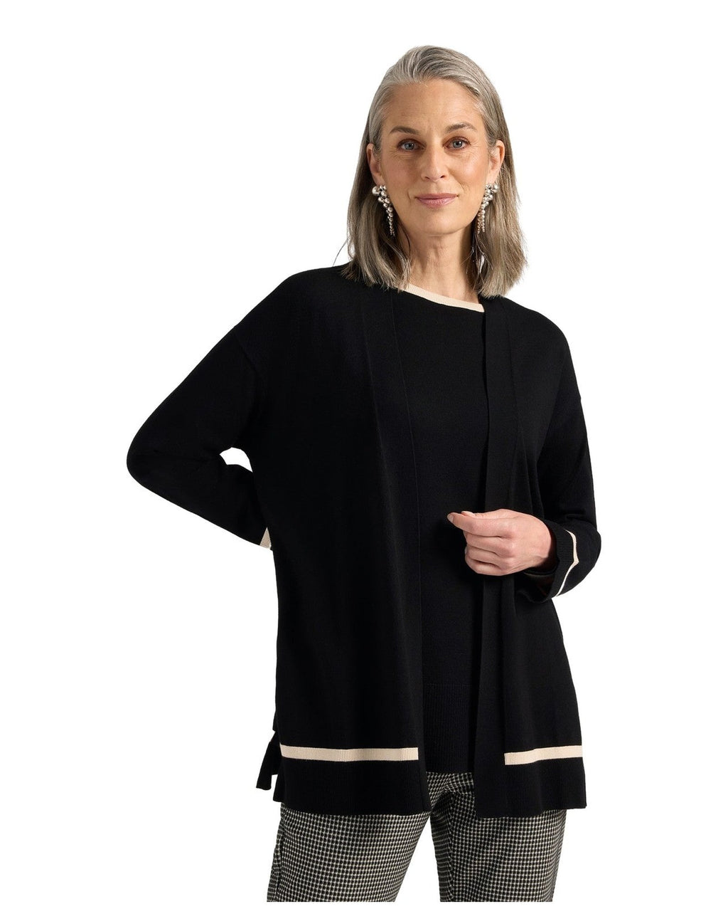 Cardigan Donna Elena Mirò - Cardigan M037Z0 - Nero