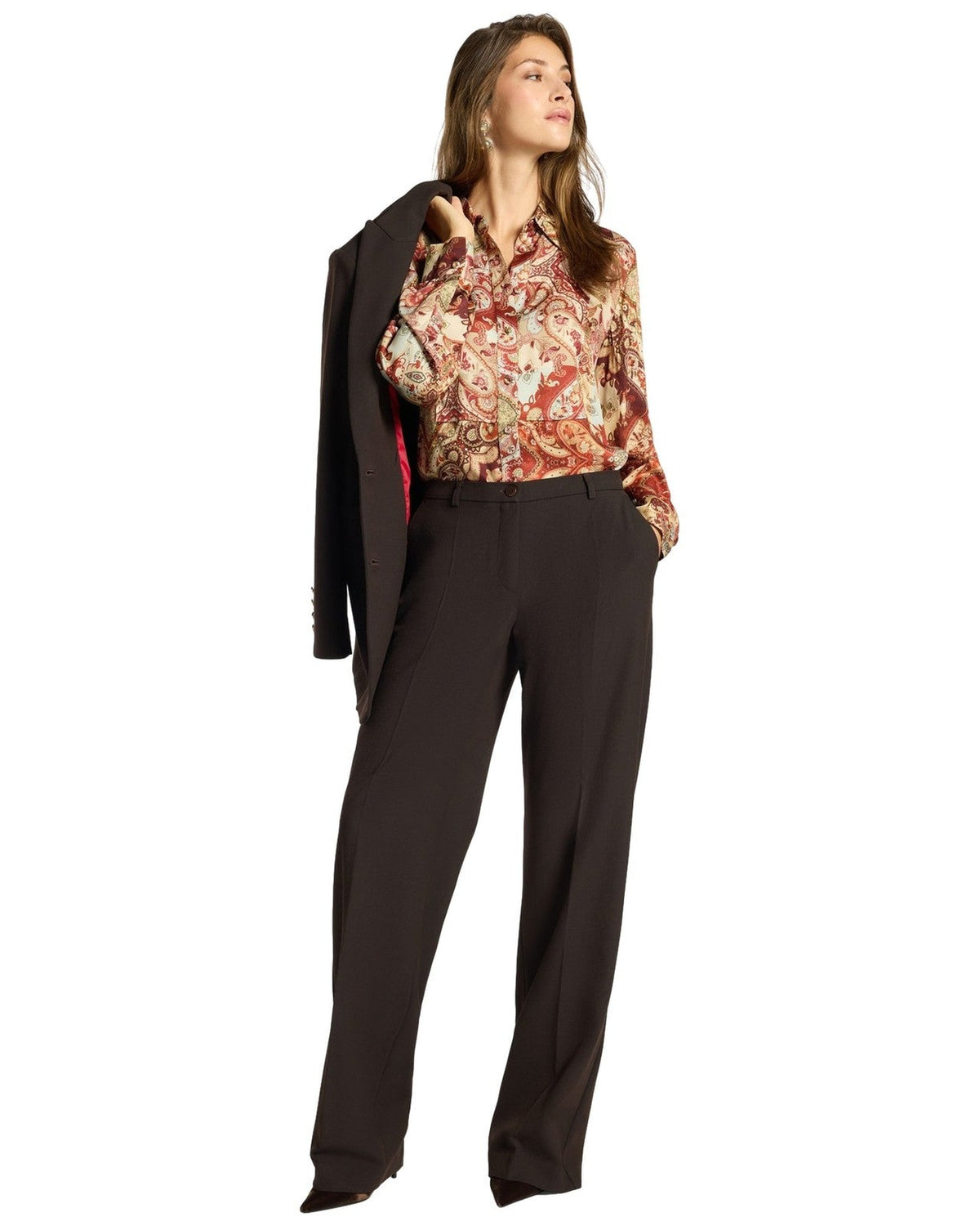 Pantaloni Donna Elena Mirò - Pantalone P079P0 - Corteccia