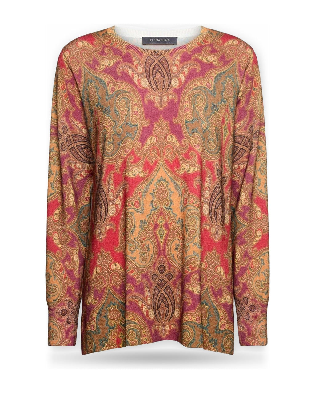 Maglioni Donna Elena Mirò - Pullover M101Z0 - Rosa/Arancio