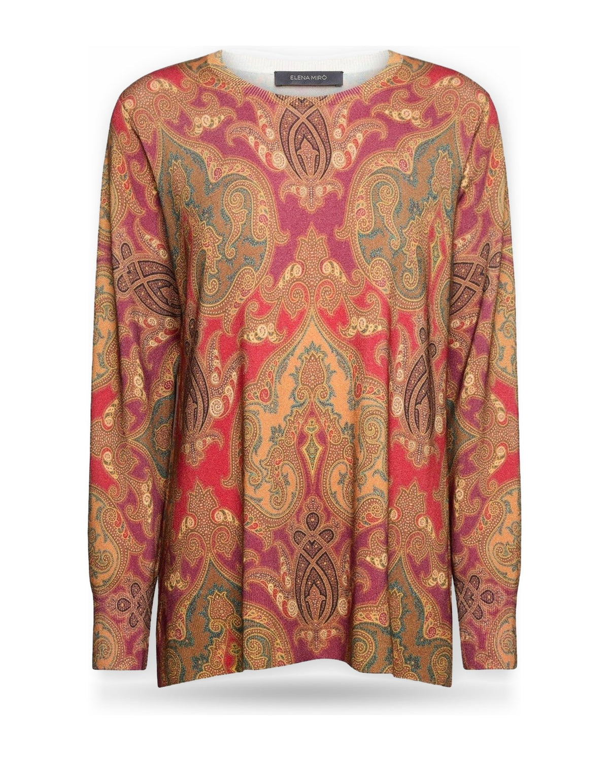 Maglioni Donna Elena Mirò - Pullover M101Z0 - Rosa/Arancio