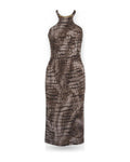 Vestiti da sera e cerimonia Donna Elisabetta Franchi - Abito AB89161E2 - Marrone