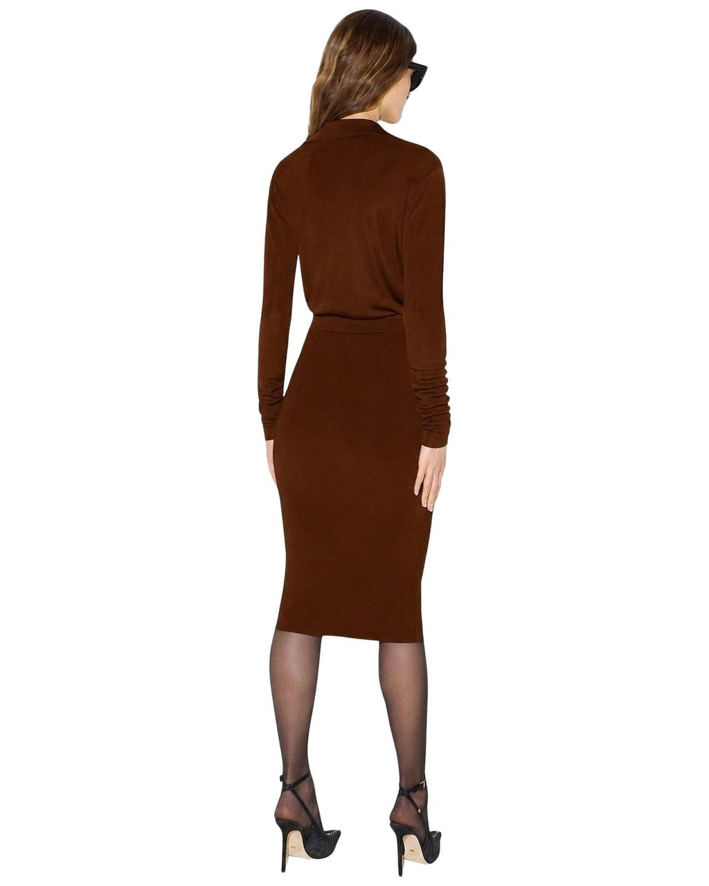 Vestiti casual Donna Elisabetta Franchi - Abito di maglia AM19S66E2 - Marrone