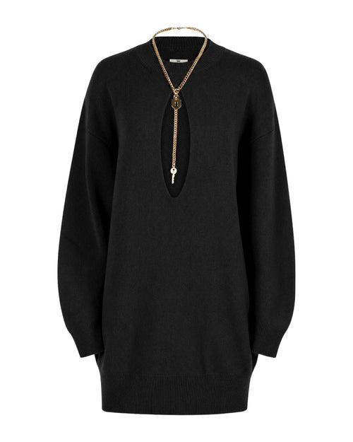 Vestiti casual Donna Elisabetta Franchi - Abito di maglia AM23T66E2 - Nero
