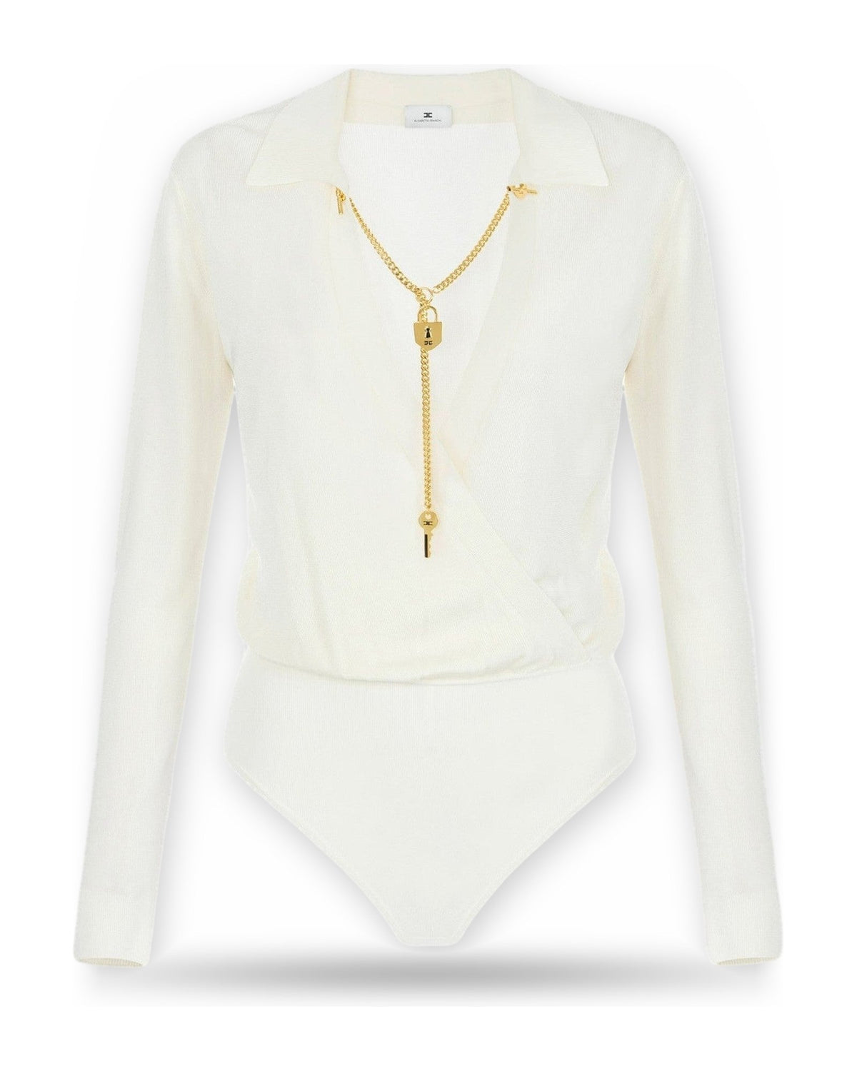 Body Donna Elisabetta Franchi - Body tricot BK03S66E2 - Avorio