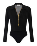 Body Donna Elisabetta Franchi - Body tricot BK03S66E2 - Nero