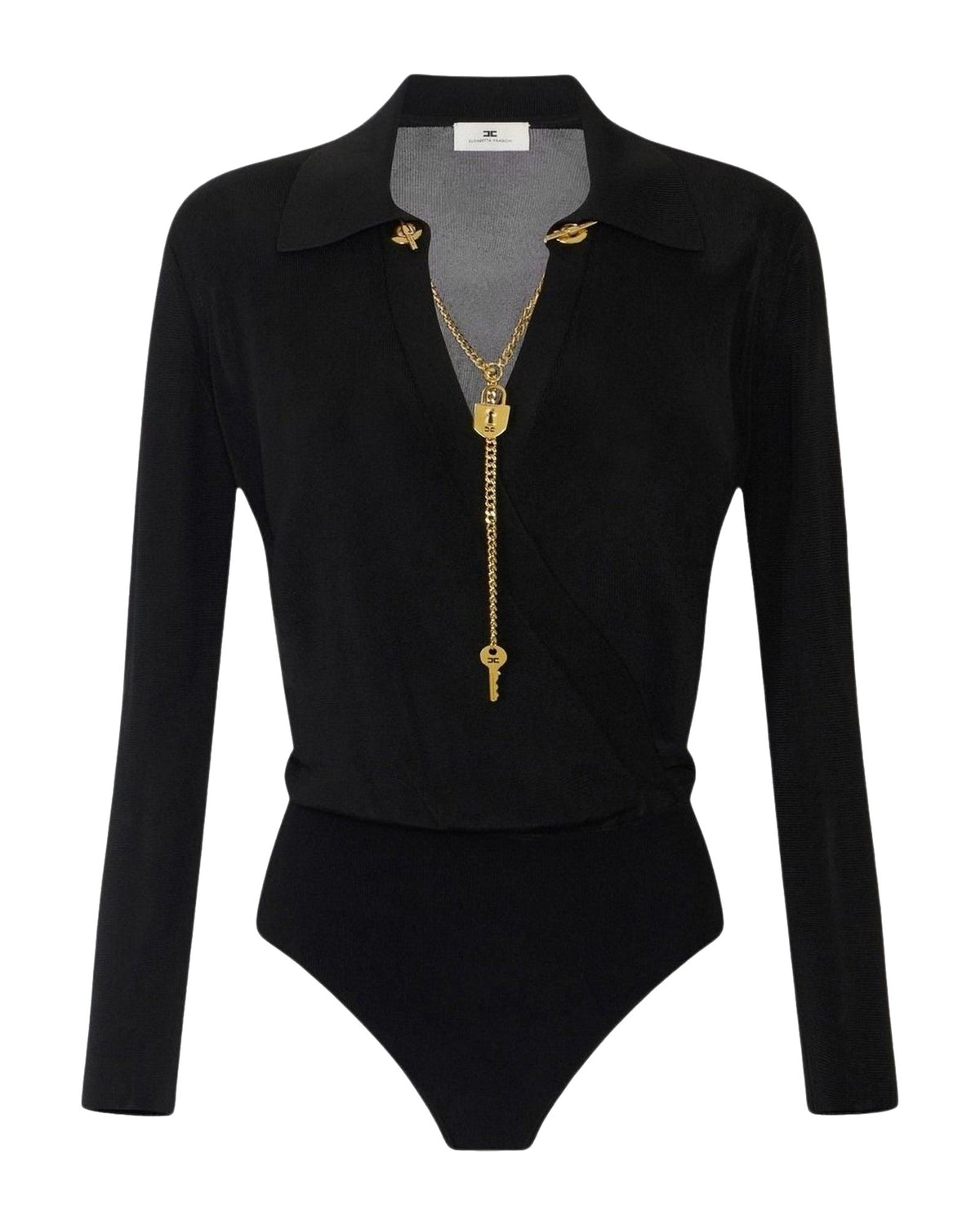 Body Donna Elisabetta Franchi - Body tricot BK03S66E2 - Nero
