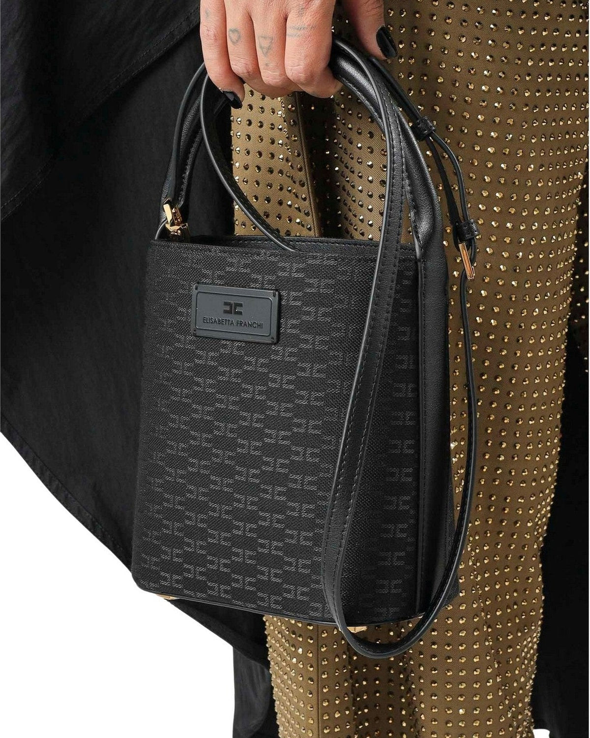 Borse a spalla Donna Elisabetta Franchi - Borsa BS02A66E2 - Nero