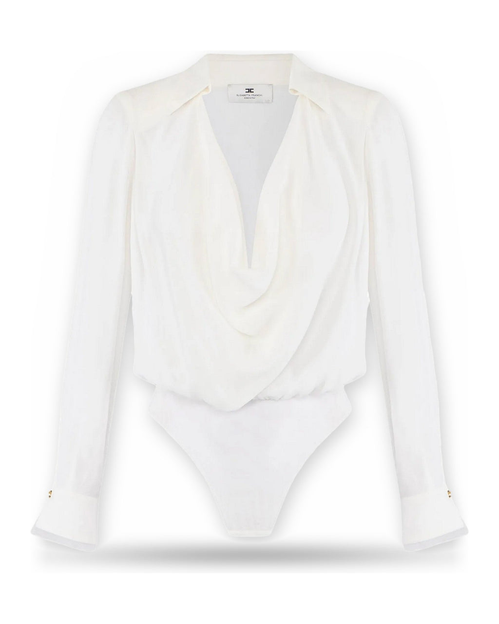 Camicie Donna Elisabetta Franchi - Camicia a body - Avorio