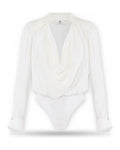 Camicie Donna Elisabetta Franchi - Camicia a body - Avorio