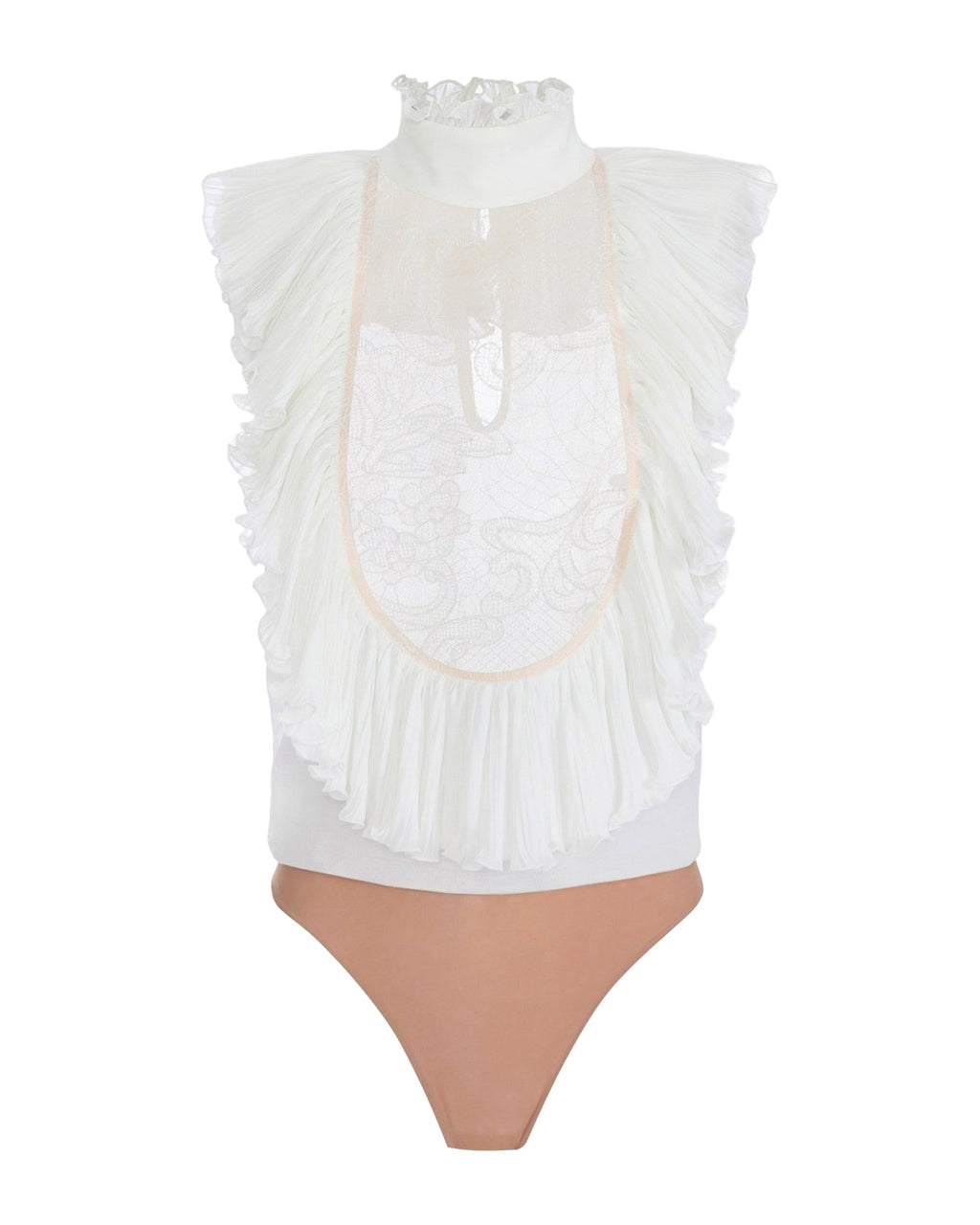 Body Donna Elisabetta Franchi - Camicia a body CB01067E2 - Avorio