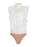 Body Donna Elisabetta Franchi - Camicia a body CB01067E2 - Avorio
