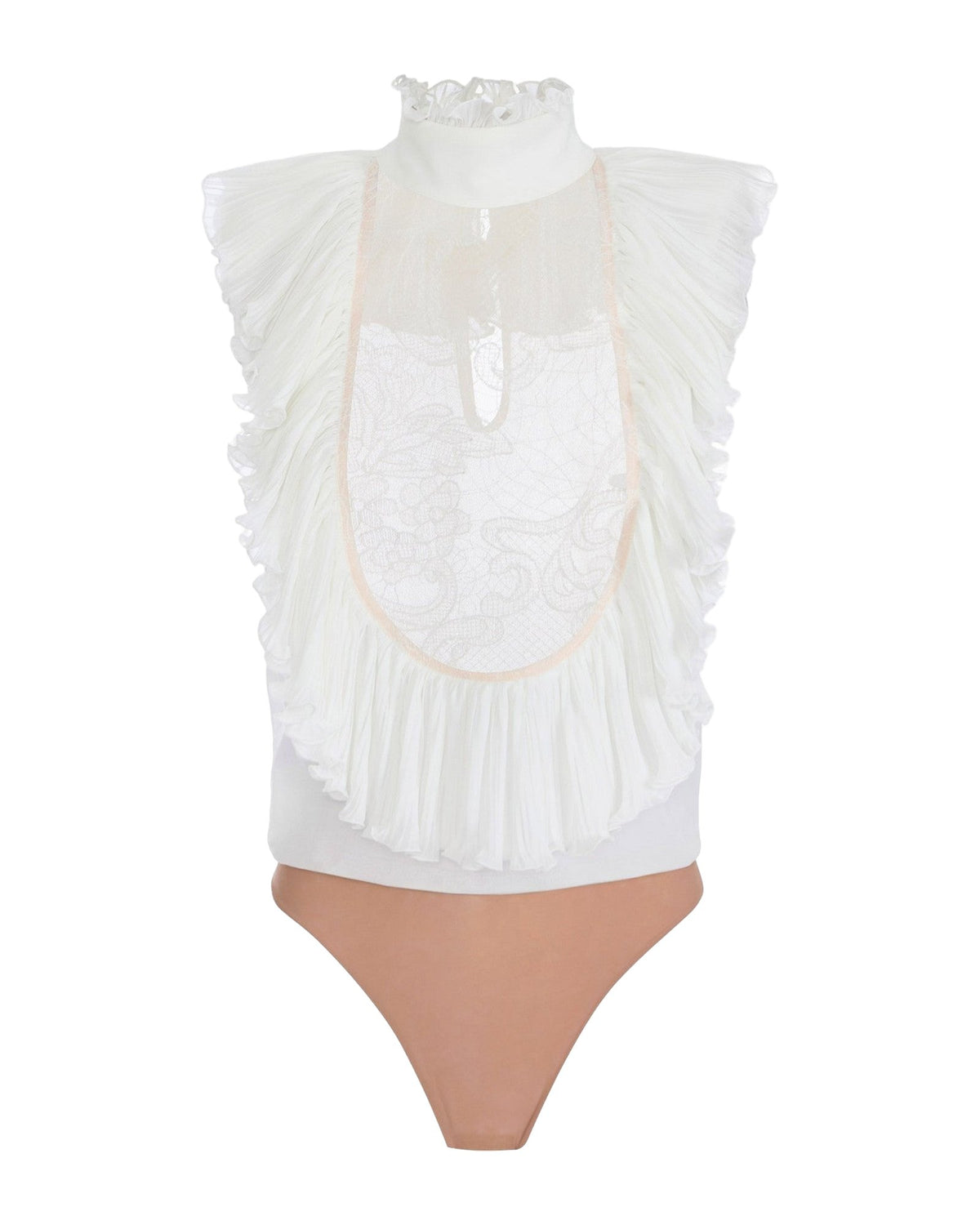 Body Donna Elisabetta Franchi - Camicia a body CB01067E2 - Avorio