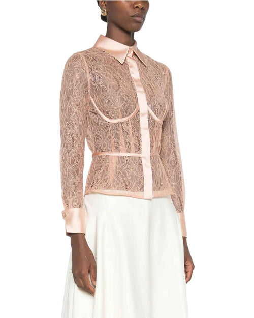 Camicie Donna Elisabetta Franchi - Camicia CA17966E2 - Cuoio