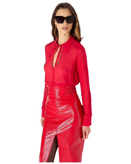 Camicie Donna Elisabetta Franchi - Camicia CA19466E2 - Rosso