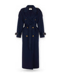 Cappotti Donna Elisabetta Franchi - Cappotto con cintura CP02D66E2 - Blu