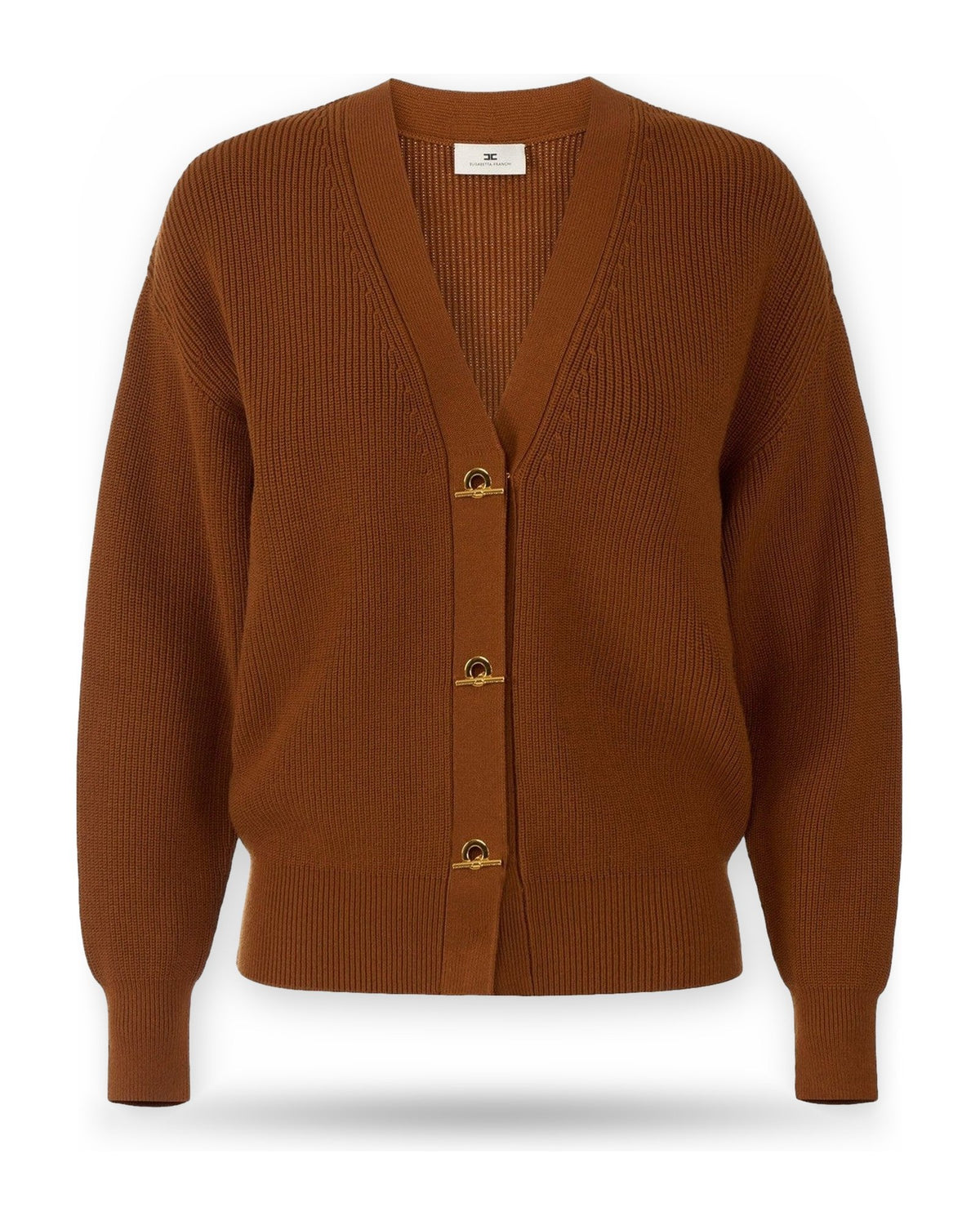Cardigan Donna Elisabetta Franchi - Cardigan tricot MK01S66E2 - Marrone