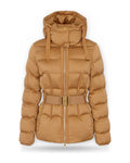 Giacche Donna Elisabetta Franchi - Giacca imbottita con cintura PI92D66E2 - Cammello