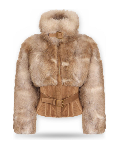 Giubbotti Donna Elisabetta Franchi - Giubbotto GB02A66E2 - Cammello