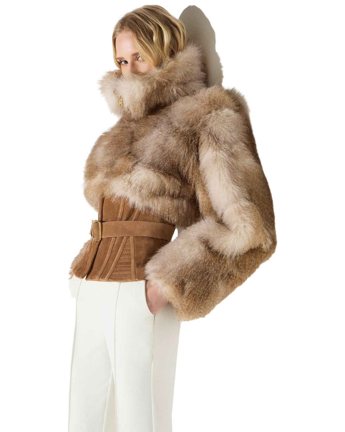 Giubbotti Donna Elisabetta Franchi - Giubbotto GB02A66E2 - Cammello