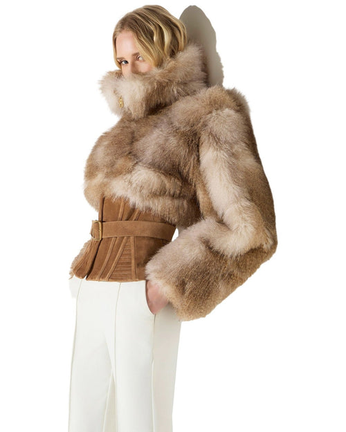 Giubbotti Donna Elisabetta Franchi - Giubbotto GB02A66E2 - Cammello