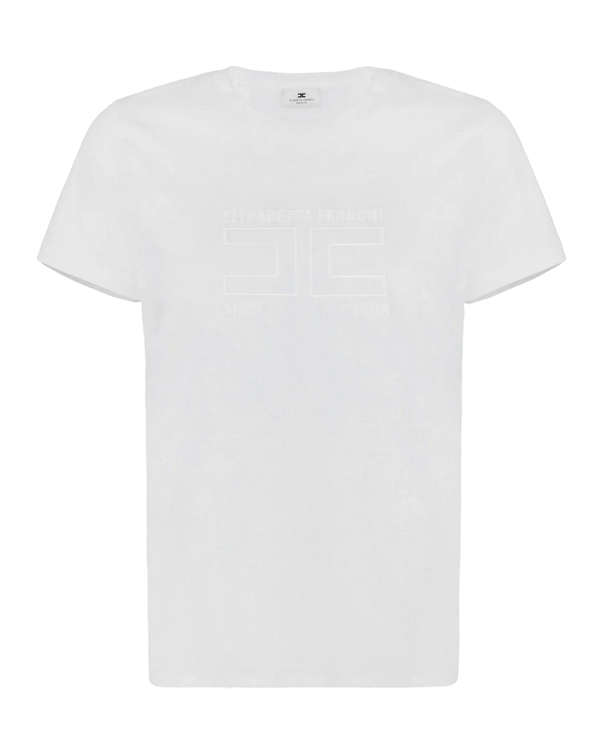 T-shirt Donna Elisabetta Franchi - Maglia MA71G61E2 - Bianco