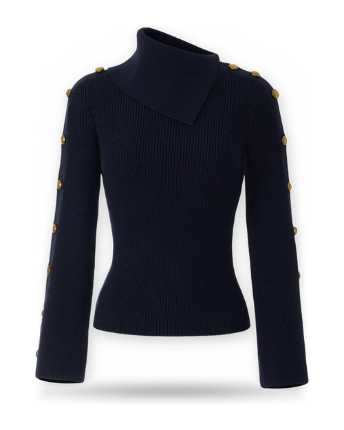 Maglie Donna Elisabetta Franchi - Maglia tricot MK03S66E2 - Blu