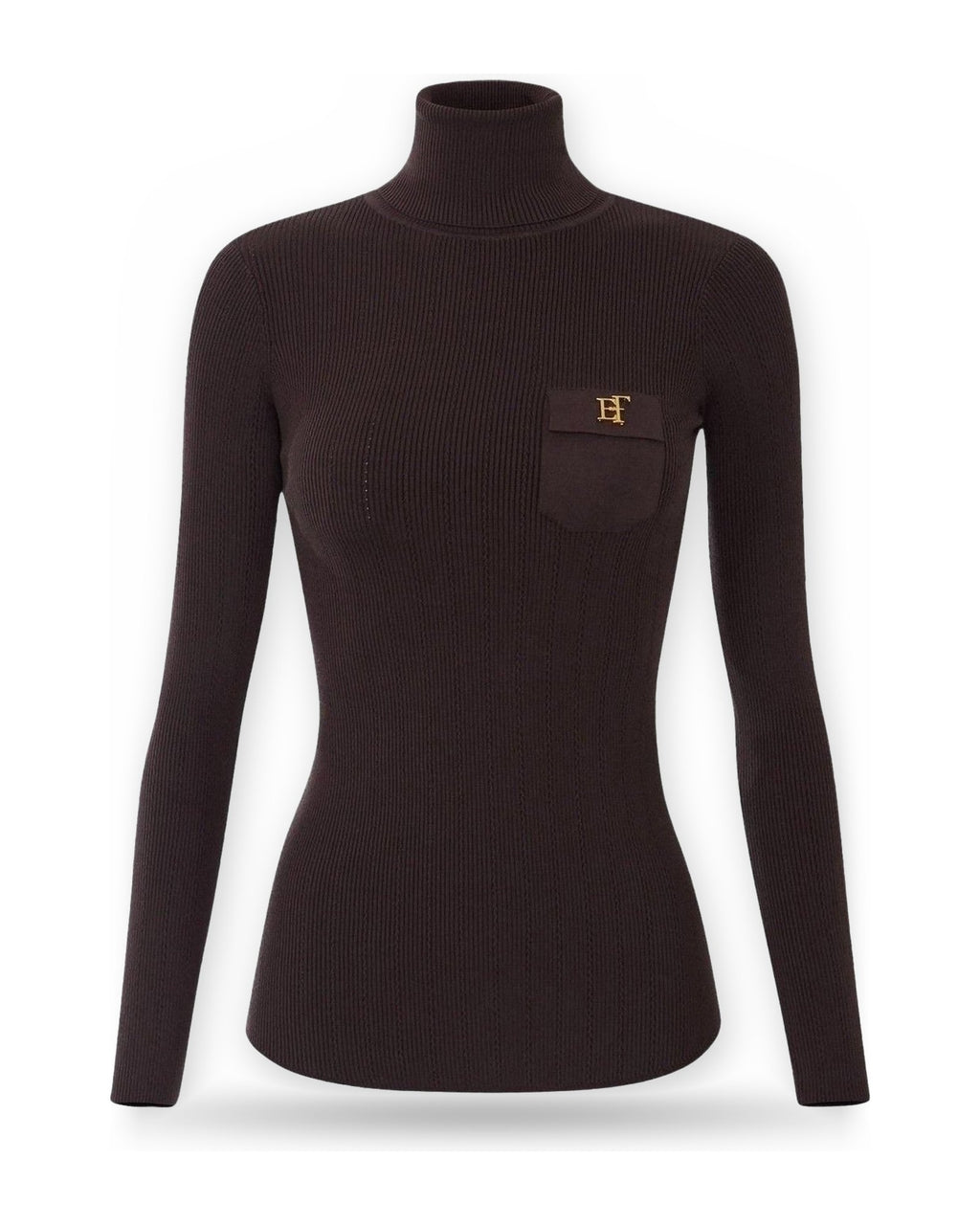 Maglie Donna Elisabetta Franchi - Maglia tricot MK05B66E2 - Marrone