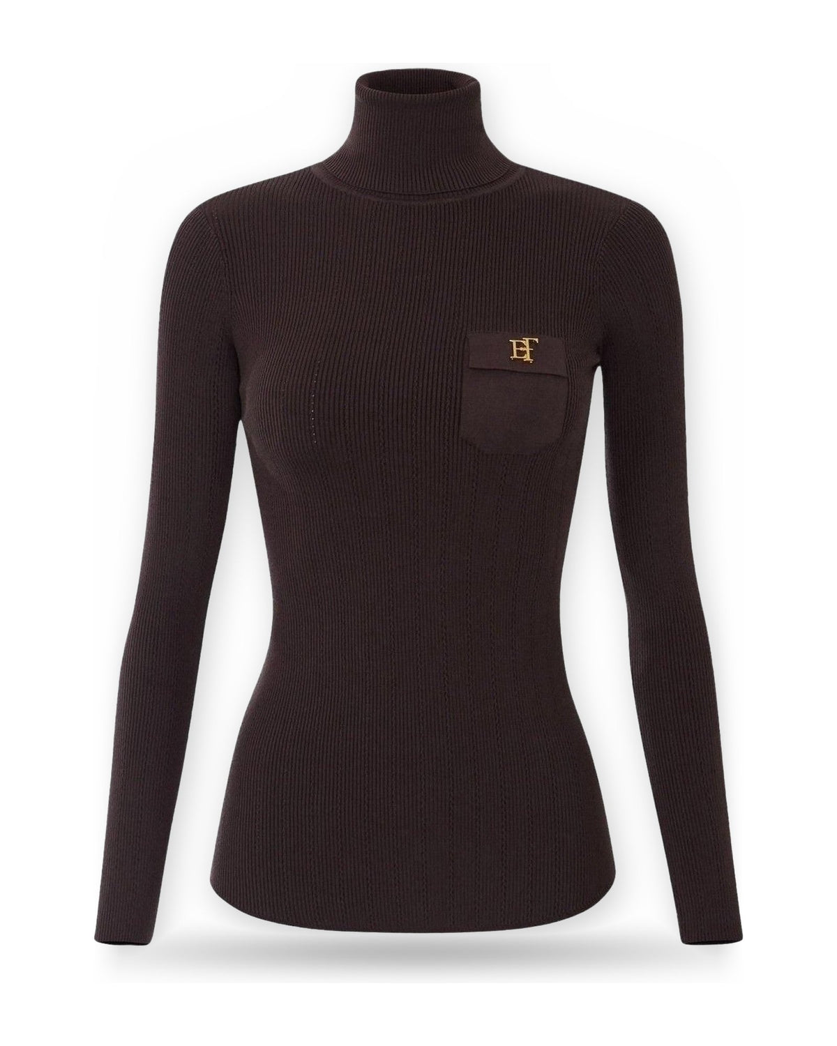 Maglie Donna Elisabetta Franchi - Maglia tricot MK05B66E2 - Marrone