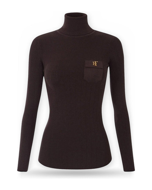 Maglie Donna Elisabetta Franchi - Maglia tricot MK05B66E2 - Marrone