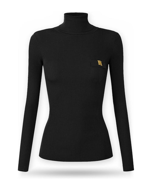 Maglie Donna Elisabetta Franchi - Maglia tricot MK05B66E2 - Nero