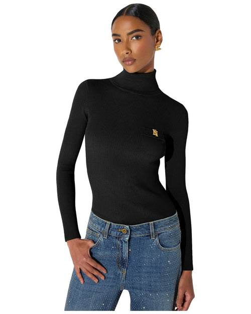 Maglie Donna Elisabetta Franchi - Maglia tricot MK05B66E2 - Nero