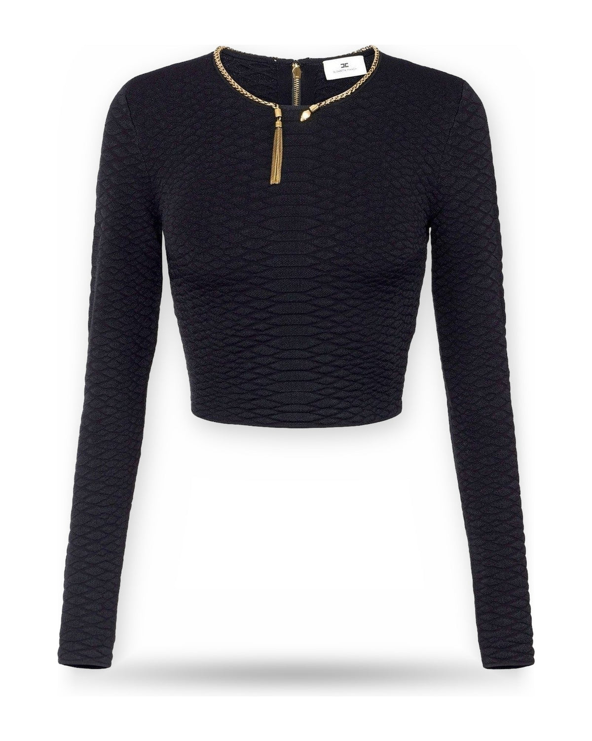 Maglie Donna Elisabetta Franchi - Maglia tricot MK32S67E2 - Nero