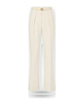 Pantaloni Donna Elisabetta Franchi - Pantalone con cintura PA20766E2 - Avorio
