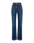 Pantaloni Donna Elisabetta Franchi - Pantalone mod. jeans PJ19D61E2 - Blu