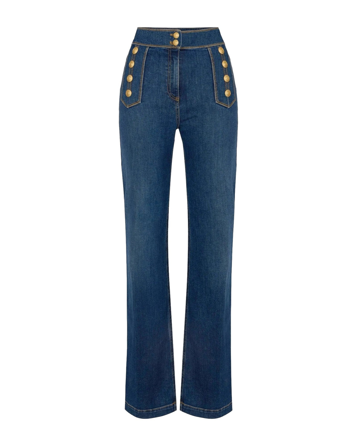 Pantaloni Donna Elisabetta Franchi - Pantalone mod. jeans PJ19D61E2 - Blu