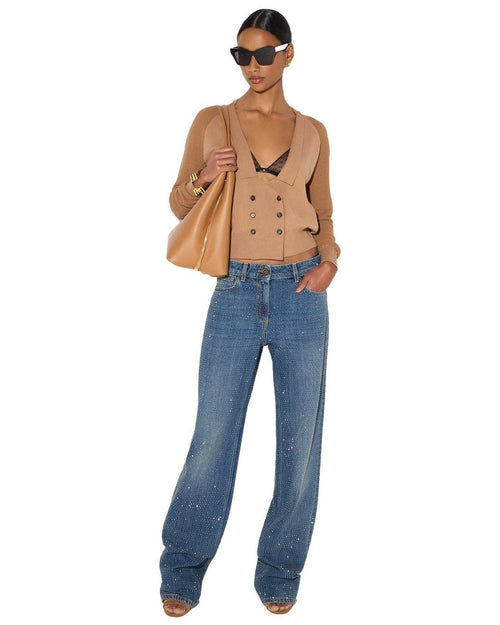 Jeans Donna Elisabetta Franchi - Pantalone mod. jeans PJ24D66E2 - Blu