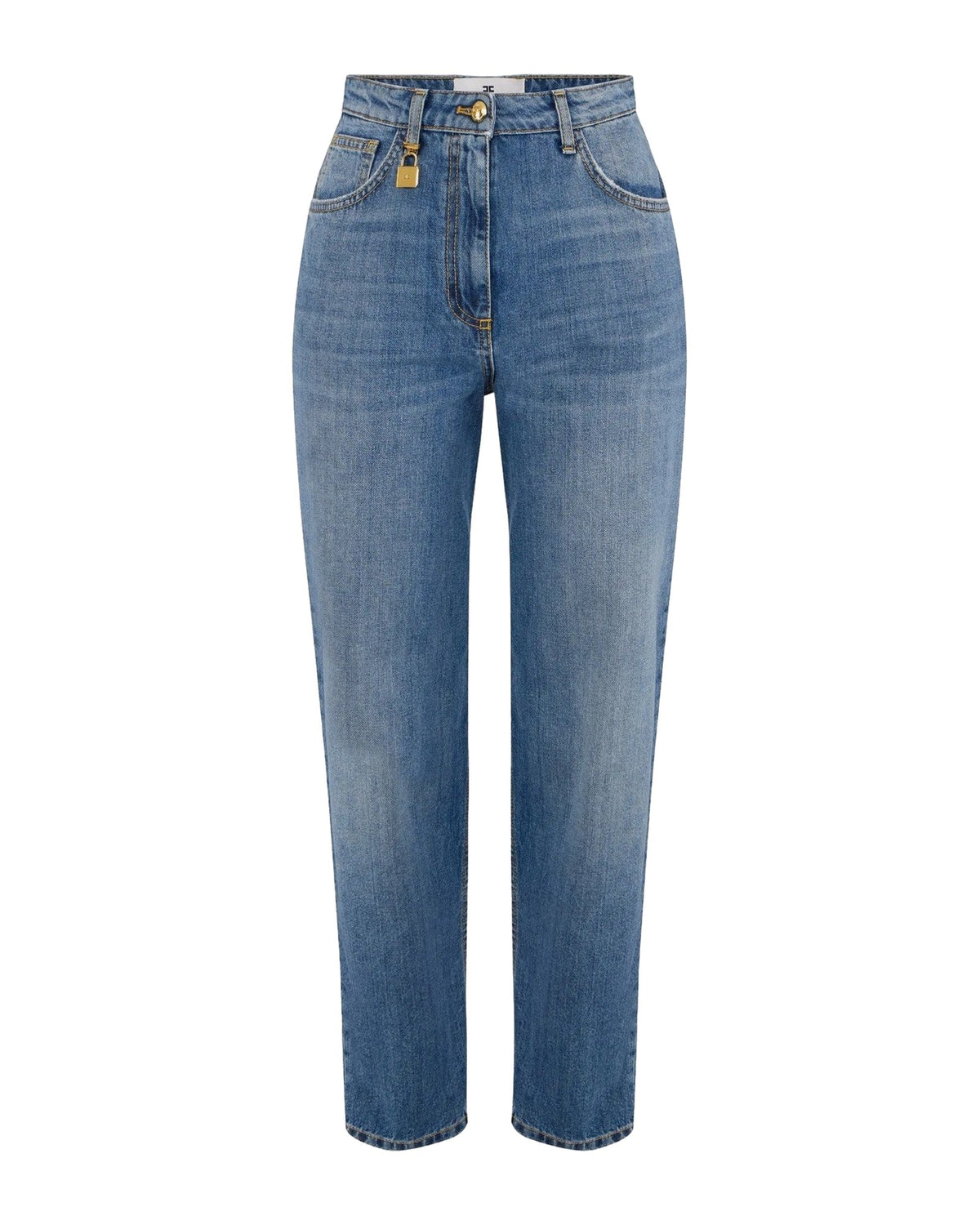 Pantaloni Donna Elisabetta Franchi - Pantalone mod. jeans PJ27D61E2 - Blu