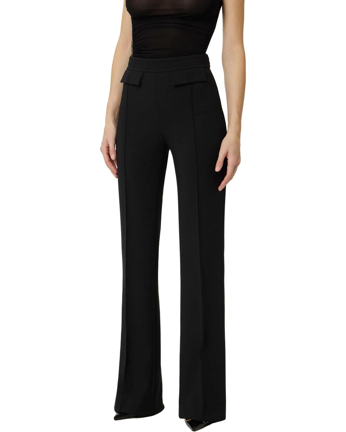 Pantaloni Donna Elisabetta Franchi - Pantalone PA17161E2 - Nero