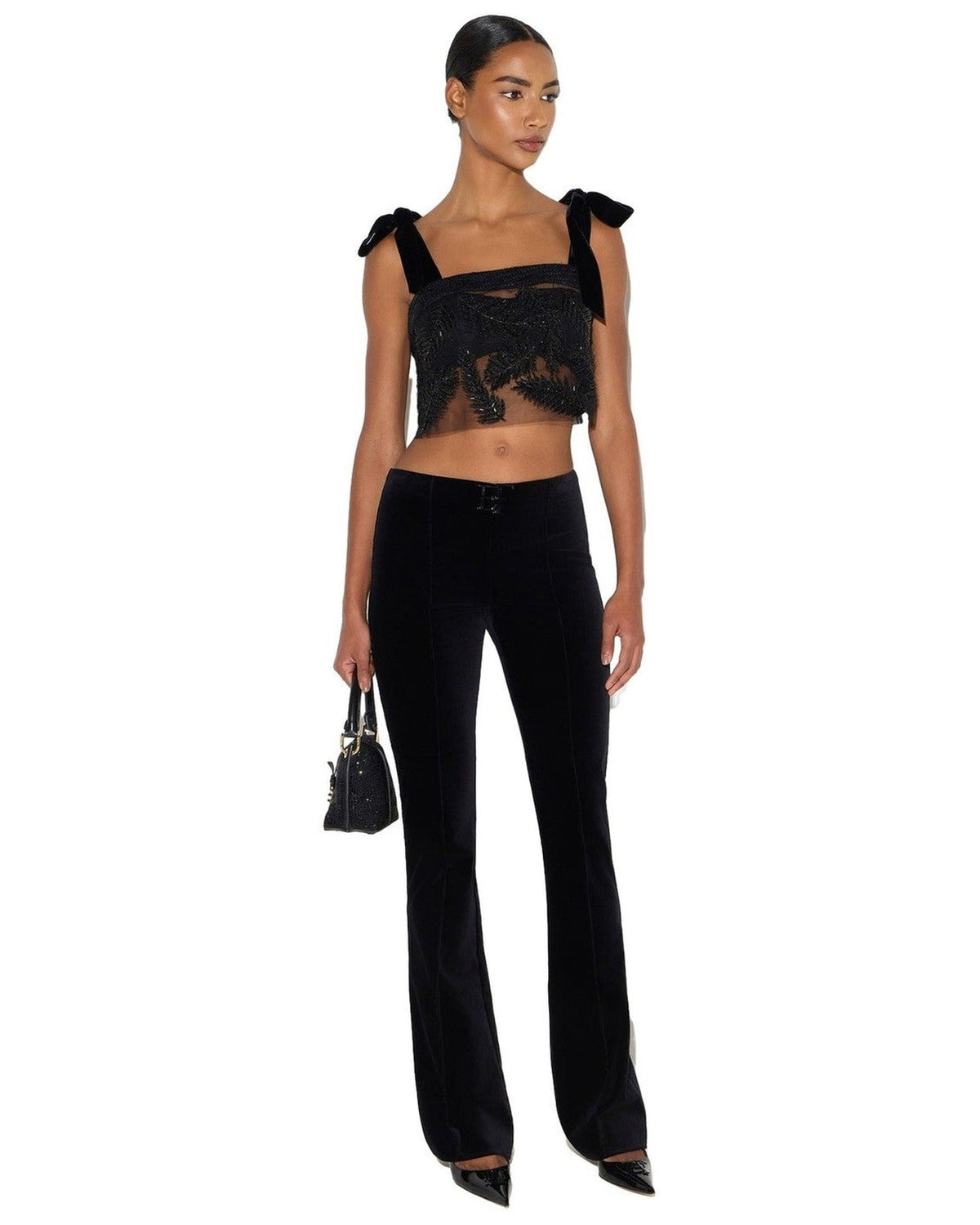 Pantaloni Donna Elisabetta Franchi - Pantalone PA22467E2 - Nero
